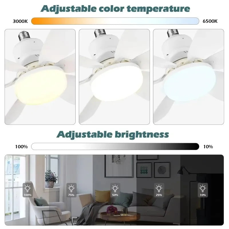 Ventilatorul de Tavan cu Lampă LED